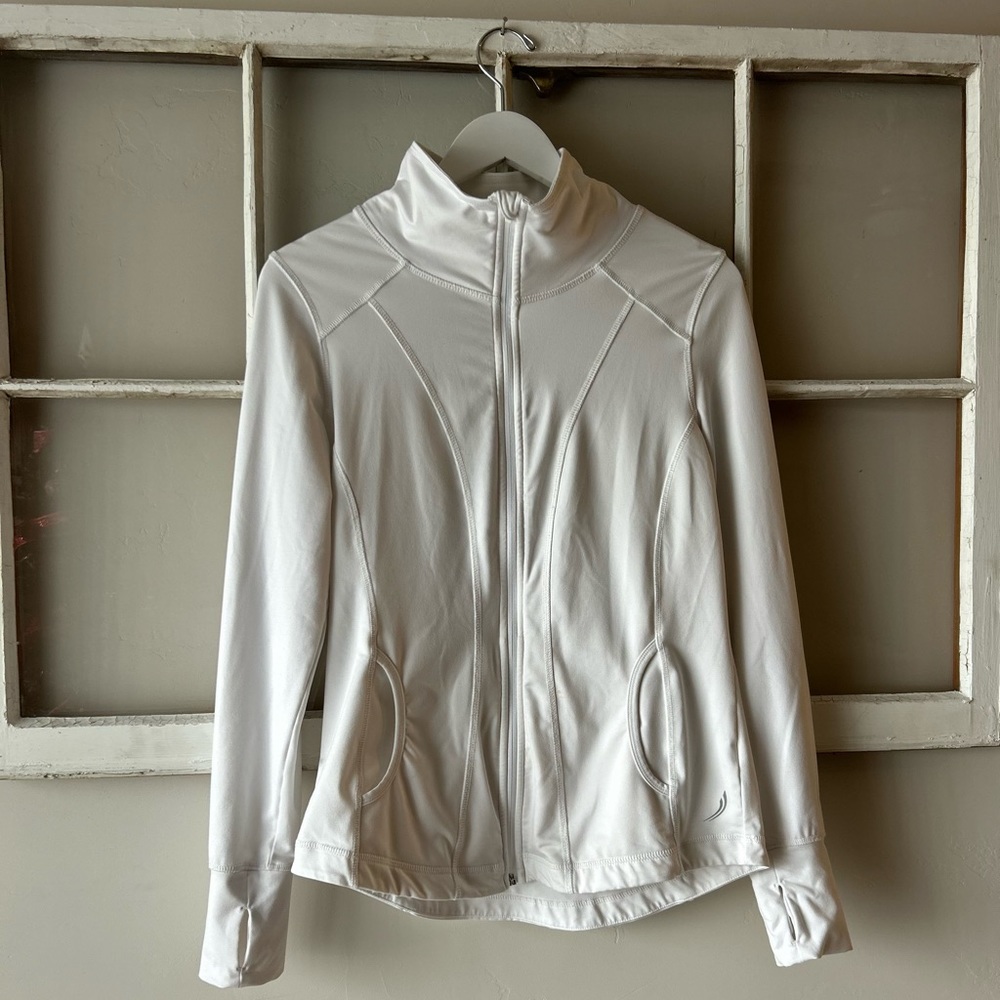 White Athletic full zip